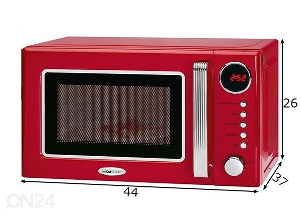 Retro mikroaaltouuni Clatronic mitat