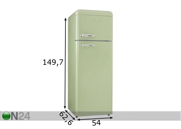 Retrojääkaappi SCHAUB LORENZ SL210SG mitat