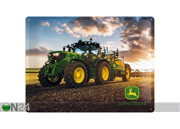 Retrometallitaulu John Deere Photo Model 6150 R 30x40cm