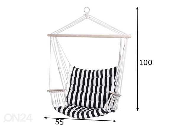 Riipputuoli Hammock 100x55 cm mitat