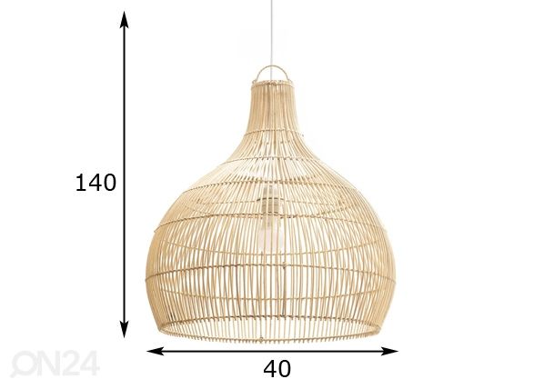 Riippuvalaisin ARORA Ø 40cm mitat