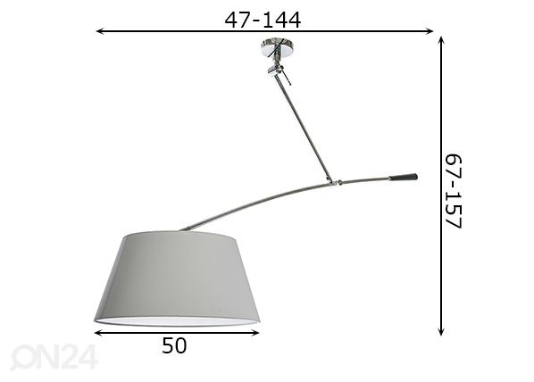 Riippuvalaisin Barcelona Ø50 cm mitat