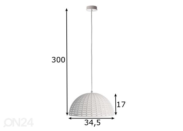 Riippuvalaisin Basket II mitat