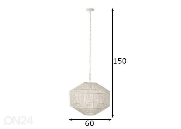 Riippuvalaisin Blanca mitat