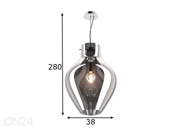 Riippuvalaisin Bresso Ø 38 cm mitat