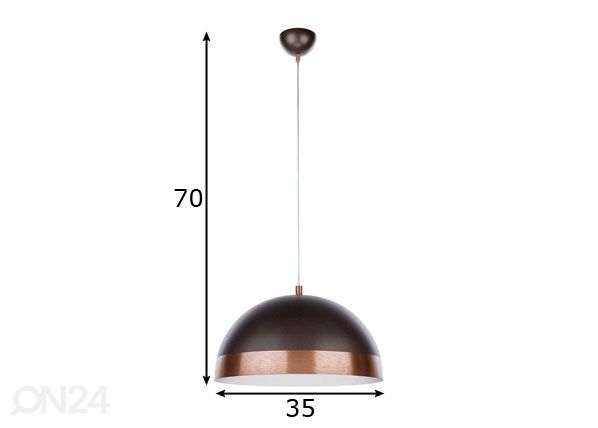 Riippuvalaisin CADIL COPPER Ø35 cm mitat