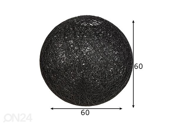 Riippuvalaisin Cocooning Ø 60 cm mitat