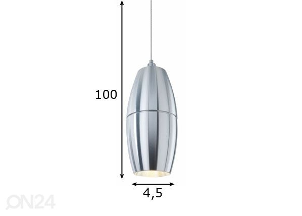 Riippuvalaisin CUATRO LED mitat
