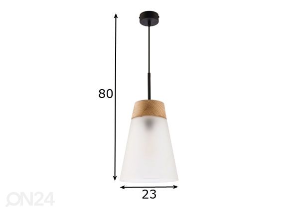 Riippuvalaisin Domino Ø 23 cm mitat