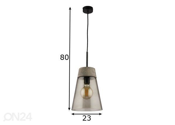 Riippuvalaisin Domino-2 Ø 23 cm mitat