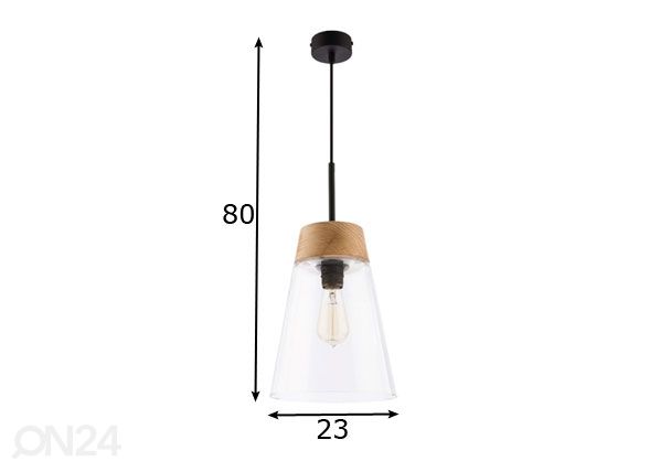 Riippuvalaisin Domino TR Ø 23 cm mitat