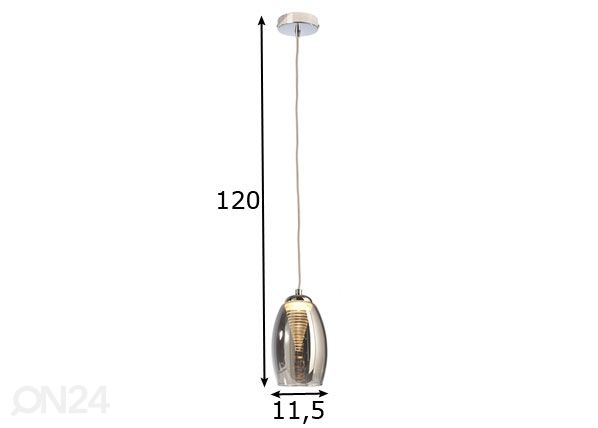 Riippuvalaisin Electra LED mitat