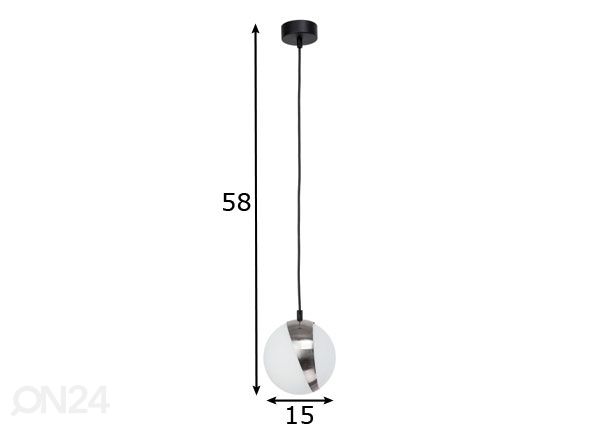 Riippuvalaisin ELFA-2 mitat