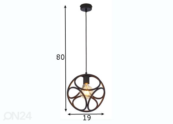 Riippuvalaisin Feniks Ø 19 cm mitat