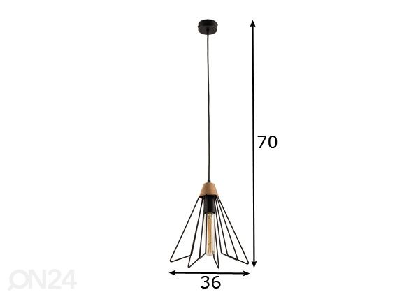 Riippuvalaisin Fil Ø 36 cm mitat