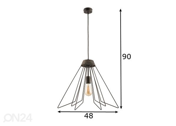 Riippuvalaisin Fil-2 Ø 48 cm mitat