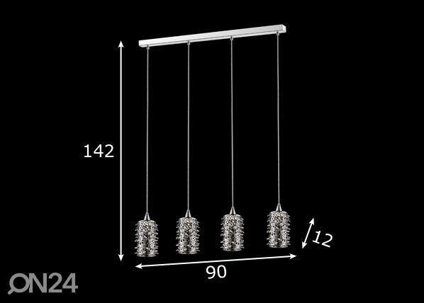 Riippuvalaisin Gianna 4A LED mitat