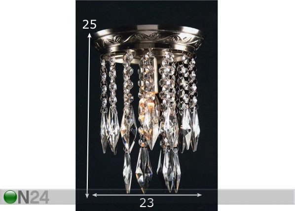 Riippuvalaisin GLASS DECO, teräs mitat