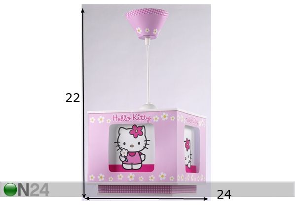 Riippuvalaisin HELLO KITTY mitat
