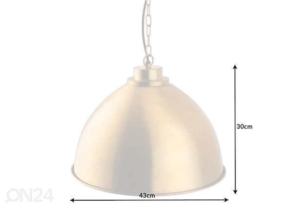 Riippuvalaisin Industrial mitat