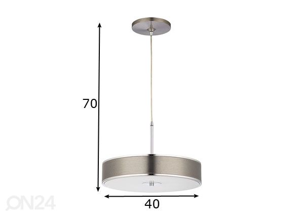 Riippuvalaisin Jazz Silver Ø 40 cm mitat
