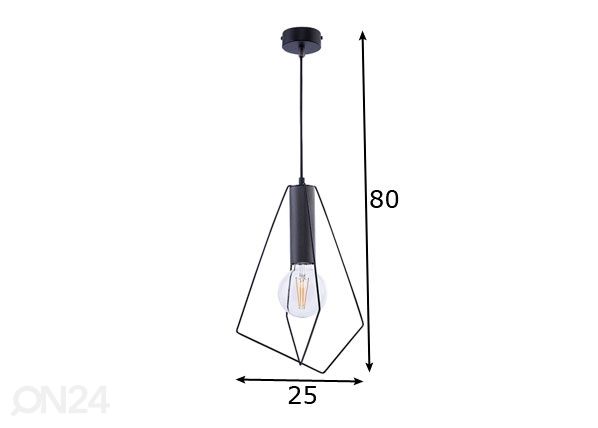 Riippuvalaisin Kair-3 mitat