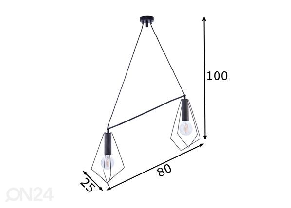 Riippuvalaisin Kair-3 2 mitat