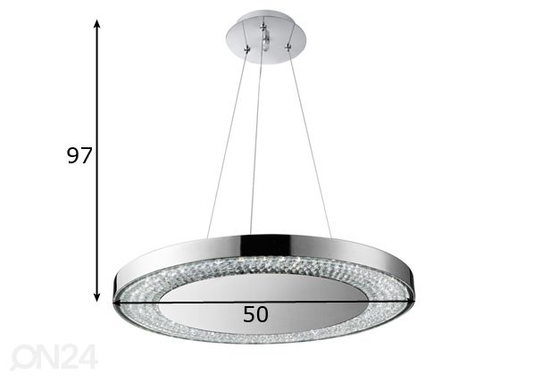 Riippuvalaisin LED Disc mitat