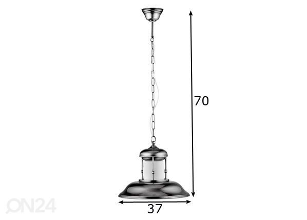 Riippuvalaisin Liv Silver Ø 37 cm mitat