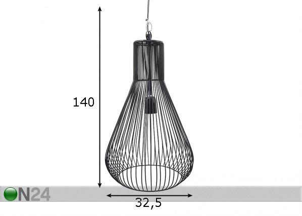 Riippuvalaisin Loft mitat