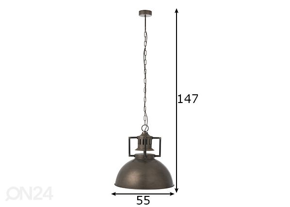 Riippuvalaisin Loft mitat