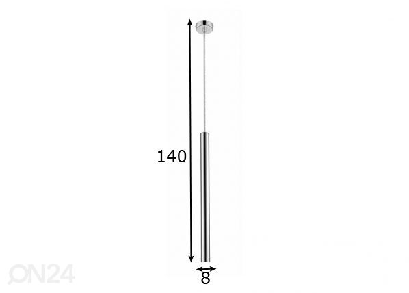 Riippuvalaisin Loya Chrome LED mitat