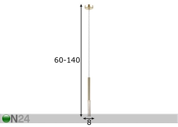 Riippuvalaisin One Gold LED mitat