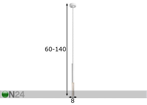 Riippuvalaisin One White LED mitat