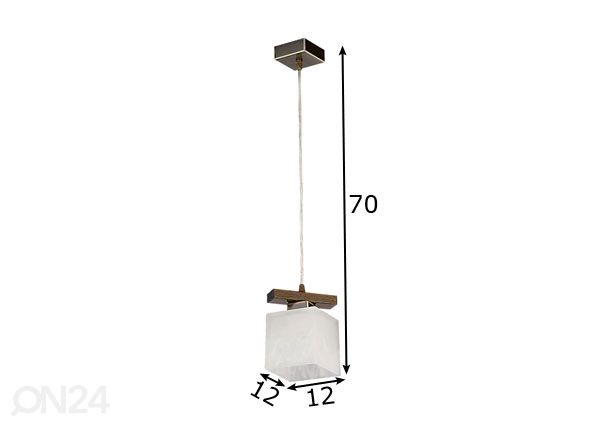 Riippuvalaisin Pola-2 mitat