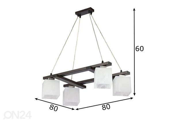 Riippuvalaisin Pola 4 mitat