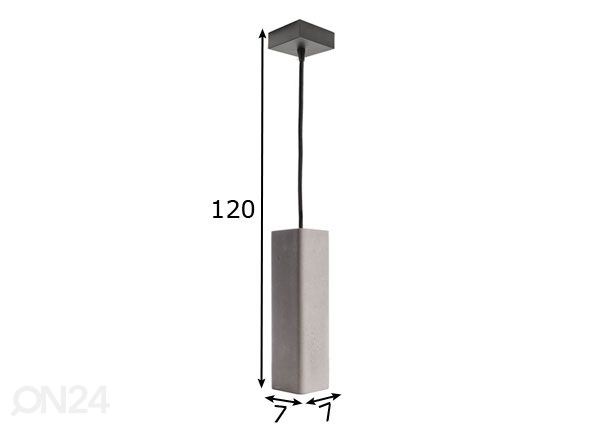 Riippuvalaisin Polaris mitat