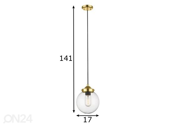 Riippuvalaisin Riano 1C mitat