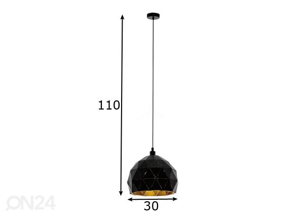 Riippuvalaisin Roccaforte Ø 30 cm mitat