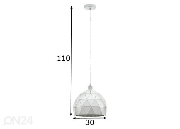 Riippuvalaisin Roccaforte Ø 30 cm mitat