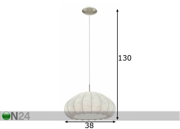 Riippuvalaisin Sedilo Cocoon mitat