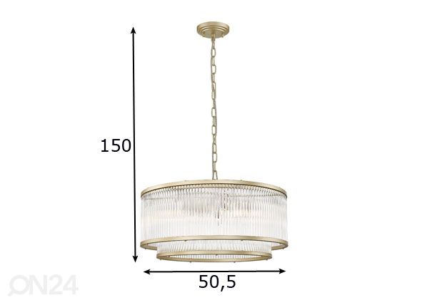 Riippuvalaisin Sergio Gold 6H mitat