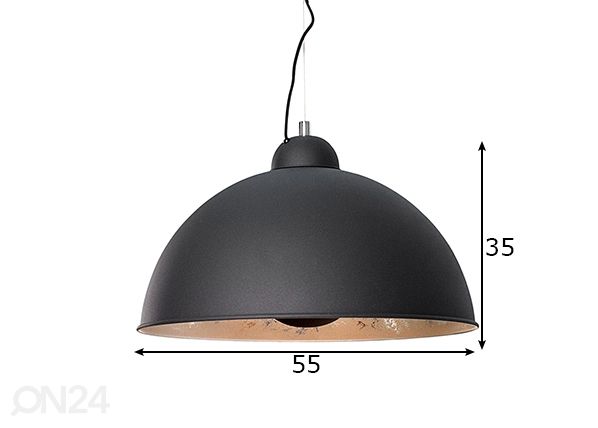 Riippuvalaisin Studio mitat