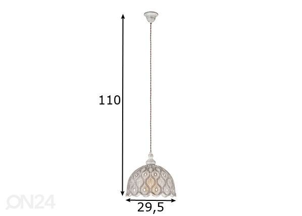 Riippuvalaisin Talbot 2 mitat