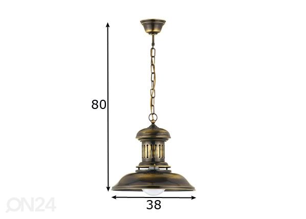 Riippuvalaisin Tavern Ø 38 cm mitat