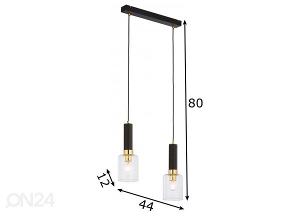Riippuvalaisin Tuluza MS 2 mitat
