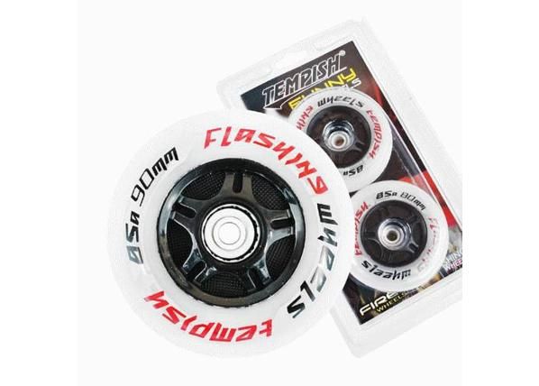 Rullaluistimien pyöräpakkaus FLASHING 85A 90x24 Tempish