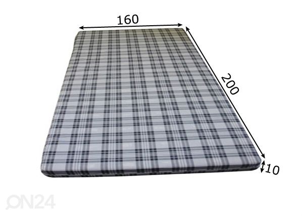 Rullapatja 160x200xh10 cm mitat