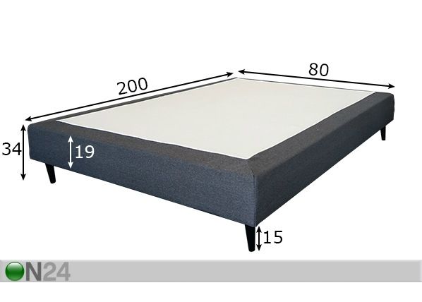Runkopatja 80x200 cm mitat