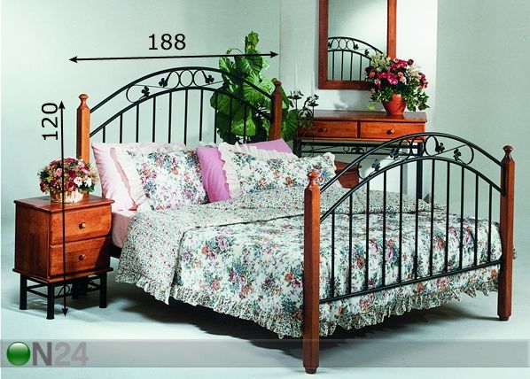Runkopatjan pääty BOMBAY 180 cm mitat